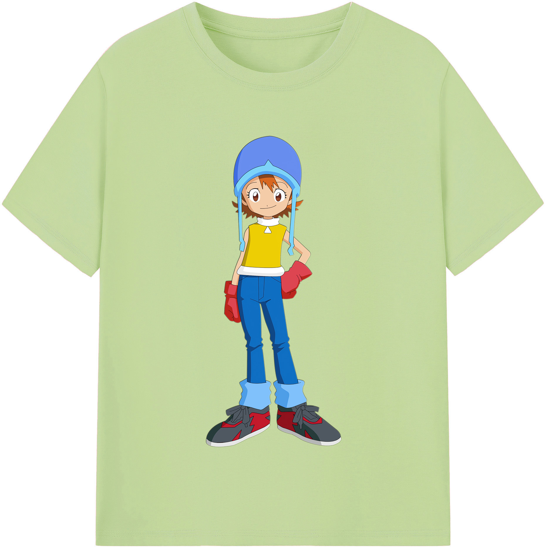 （画像用） Digimon デジタルモンスター/デジモン 綿100％半袖Tシャツ（フロントプリント）